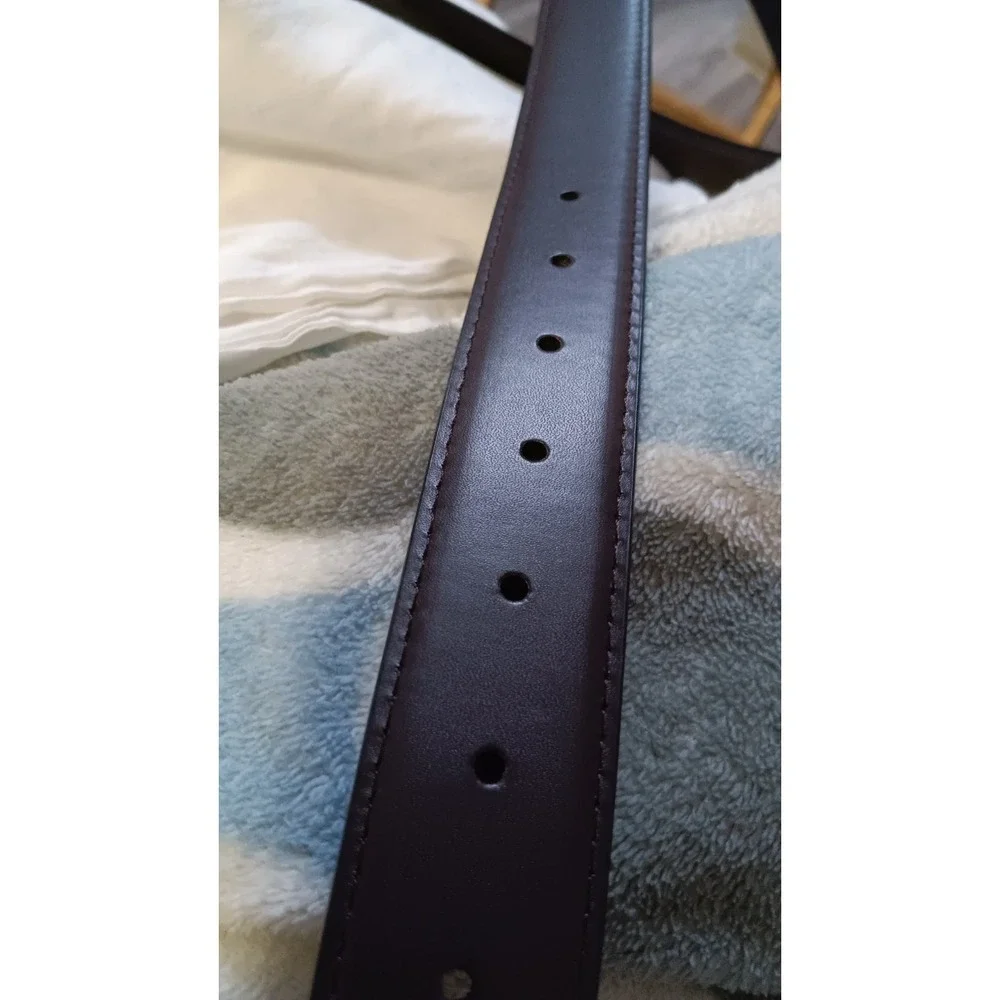 Mossy Oak Reversible Belt Mens Size 44/46 Brown Leather Black Flip Buckle NWT